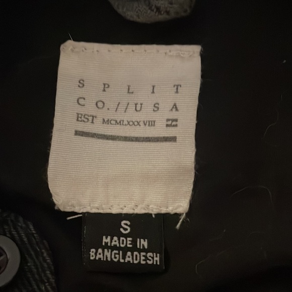 Split Co USA Men’s flannel button down shirt Size Small - Picture 4 of 4